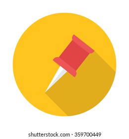 push pin icon. vector illustration
