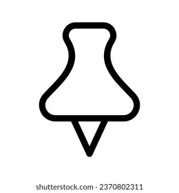 Push Pin Icon Vector Symbol Design Illustration