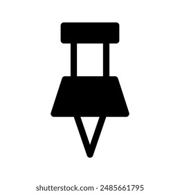 Push Pin Icon Vector Symbol Design Illustration