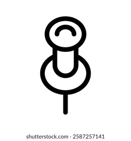 Push Pin Icon Vector Symbol Design Illustration