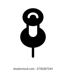 Ilustração de design de símbolo de vetor de ícone de pino de pressão