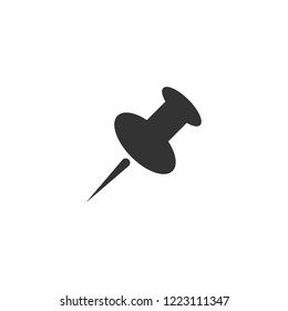 push pin isolated simple icon