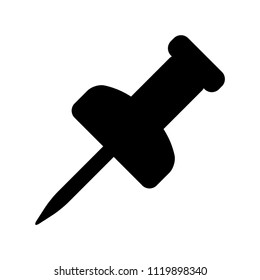push pin office vector design isolated on white