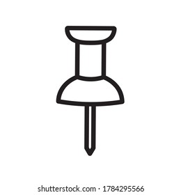 plantilla de diseño vectorial de icono de expansión de pin