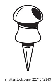 diseño aislado de icono de suministro de pin push
