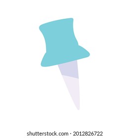 push pin supply isolated icon