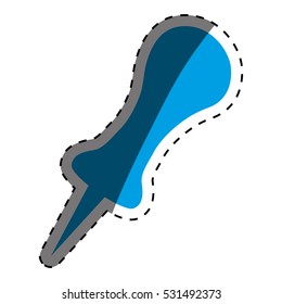 push pin thumbtack icon vector illustration graphic design