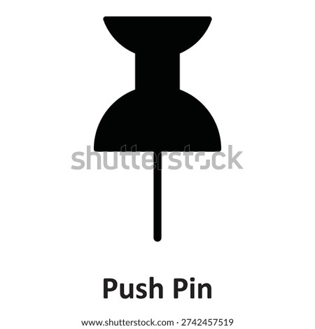  Push Pin Vector icon which can easily modify or edit

