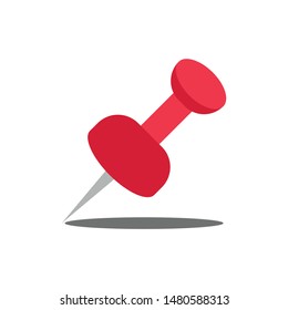 Push pin. Vector. Isolated. - Vector