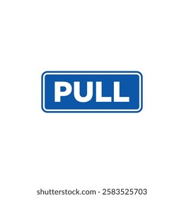 Push Pull Door Sign Icon Vector Template