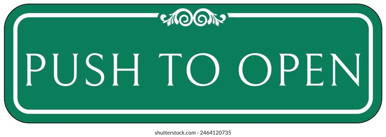 Push and pull door sign and labels