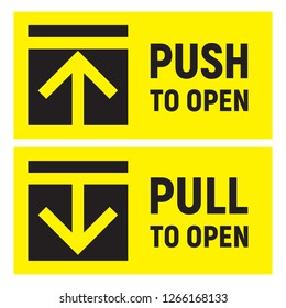 894 Push pull door signs Images, Stock Photos & Vectors | Shutterstock