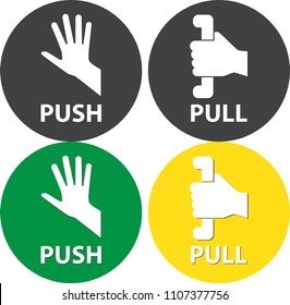 Push And Pull, Vector Illustration