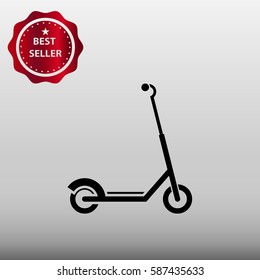 Push Scooter Vector Icon Illustration