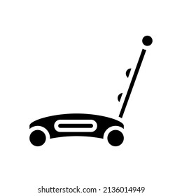 push toy glyph icon vector. push toy sign. isolated contour symbol black illustration