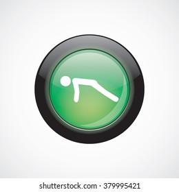 push ups icon, on white background