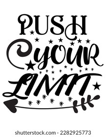 Push your limit svg design.