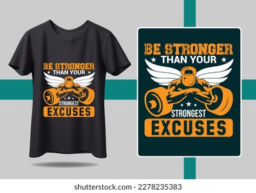 Push yourself Because No one else is. Get fit in style with our trendy fitness t-shirt design. Bold typography, motivational quotes, and make it perfect for gym enthusiastsGym Fitness t-shirts Design
