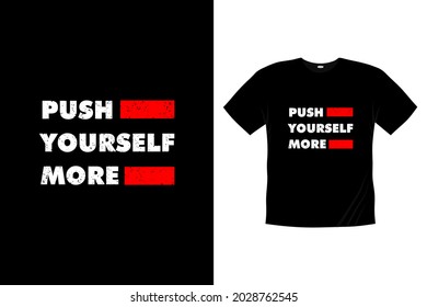 impulsarse más diseño de camisetas de tipografía