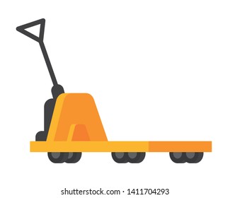 pushcart icon cartoon vector illustration