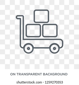 Pushcart icon. Pushcart design concept from  collection. Simple element vector illustration on transparent background.