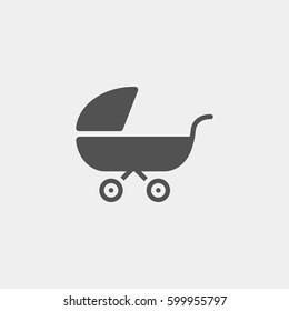 Pushchair, pram icon