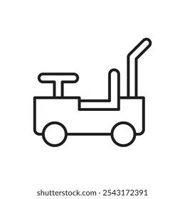 Pushing car icon. simple vecor icon.