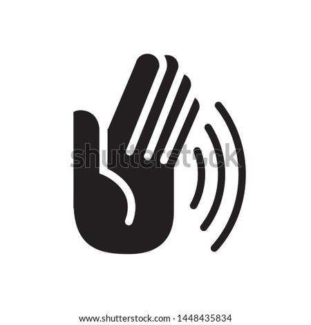 Pushing and shoving symbol. Vector illustration.