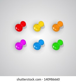 Pushpin all kinds of color