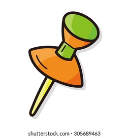 pushpin color doodle