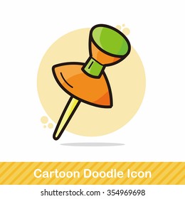 pushpin color doodle