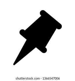pushpin glyph icon