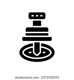 pushpin glyph icon. vector icon for your website, mobile, presentation, and logo design.
