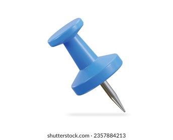 pushpin icon 3d render illustration