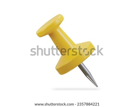 pushpin icon 3d render illustration