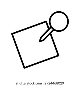 Pushpin icon illustration vector design template
