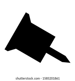 pushpin icon isolated sign symbol vector illustration - high quality black style vector icons
