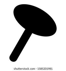 pushpin icon isolated sign symbol vector illustration - high quality black style vector icons
