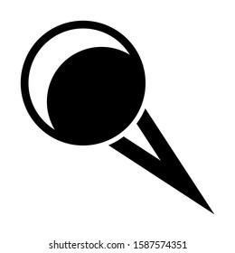 pushpin icon isolated sign symbol vector illustration - high quality black style vector icons

