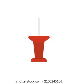 icono de empuje en fondo blanco, ilustración vectorial