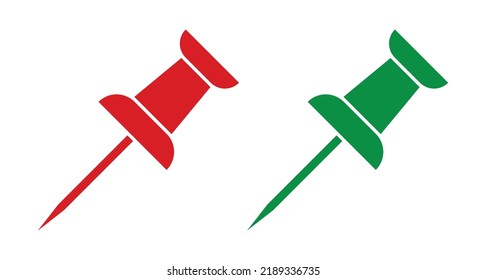pushpin icon on white background