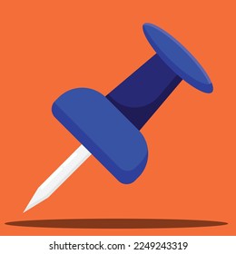 Pushpin icon. Subtable to place on office, etc.