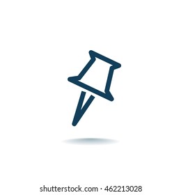 Pushpin icon Vector.