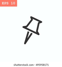 Pushpin icon Vector.