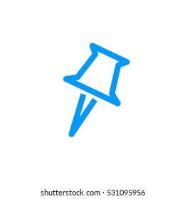 Pushpin icon Vector.