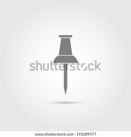 Pushpin icon - Vector