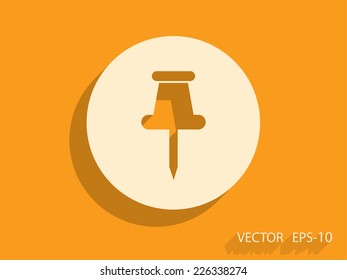 Pushpin-Symbol, Vektorgrafik