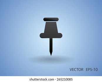 Pushpin-Symbol, Vektorgrafik