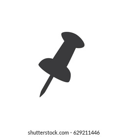 Pushpin icon, vector illustration design. Education objects collection.