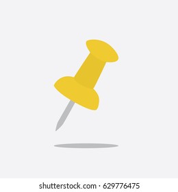 Pushpin icon, vector illustration design. Education objects collection.